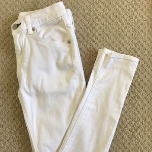 Rag and Bone white skinny jeans